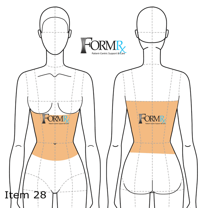 Fitting diagram, item 28 girdle coverage